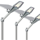 Aluminium solar LED street light with remote control 100W 200w 300w 400w IP65 waterproof split street lamp with Pole