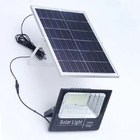 100w 200w 300w High Lumen LED Solar Flood Light With Lithium Iron Phoshpate Battery Outdoor Wall Lamp For Garden