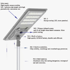 Ip65 Aluminum Material Solar Powered Led Street Lamp With 140° Lighting Angle And More Than 12 Hours Lighting Time