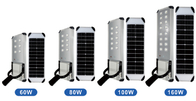 Waterproof 60W 80W 100W 160W Integrated Solar Street Light With Remote Control All In One Led Solar Street Lamp