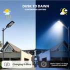100W Solar LED Street Light ABS Shell With 360 SMD 2835 LEDs And Long-Lasting Battery