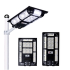 9-12m Installation Height Integrated Solar Street Light ABS Black Shell 100W 120LM/W IP65 Light