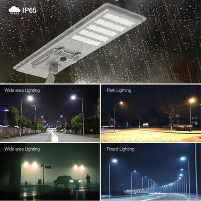 SMD 5050 All In One Solar Street Lighting Aluminum Alloy Solar Powered Street Lamp 300-500W