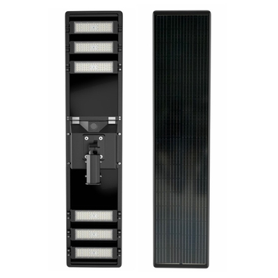 Remote Control Solar LED Street Light With Radar Sensor SMD3030 IP65 Double Head