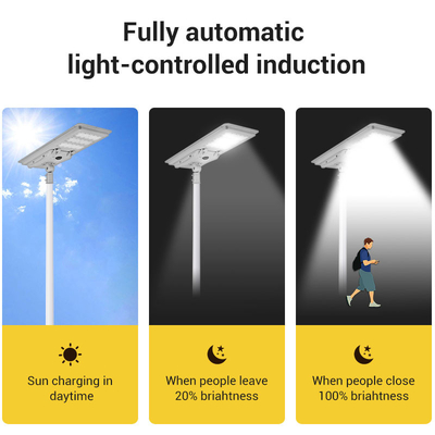Aluminum Integrated Streetlight IP65 Outdoor 300W 400W 500W All In One Led Solar Street Lamp