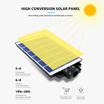 IP66 Waterproof Outdoor All In One Solar Street Lamp 300W 800W 1000W
