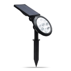 Garden Outdoor Solar LED Lights Spotlights Adjustable Angle 90 / 180 Degree