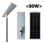 Ip65 Integrated 100 Watt Solar LED Street Light Outdoor 10400Lm