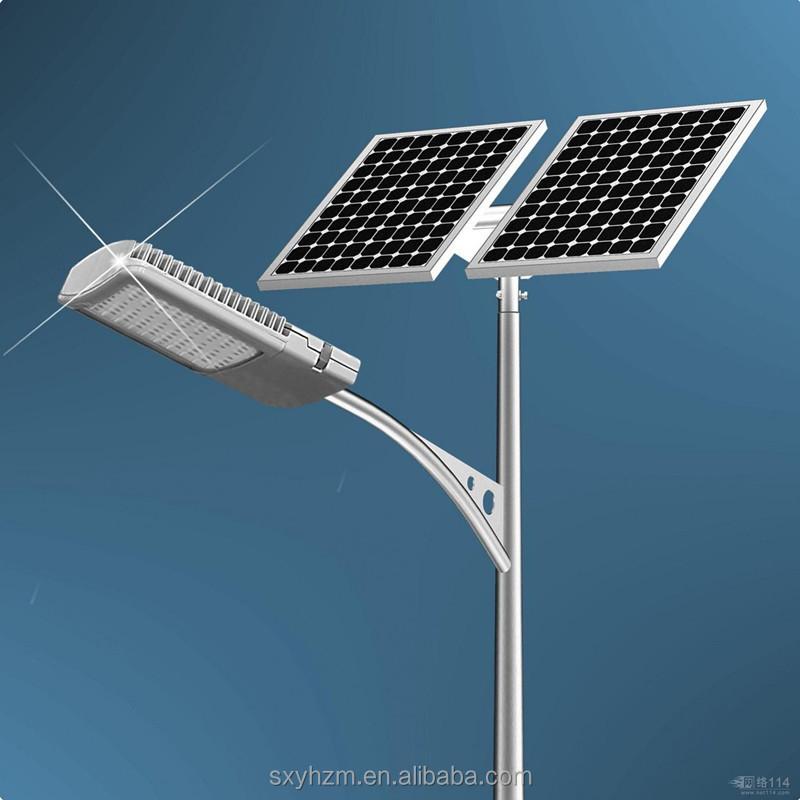 Mono Solar Panel Commercial Solar Powered Street Light For Outdoor Lighting