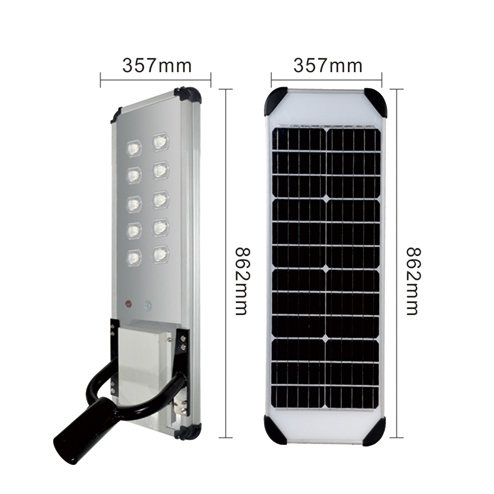 50/60hz Outdoor Led Street Light With Lithium Iron Phosphate Battery Cri >80