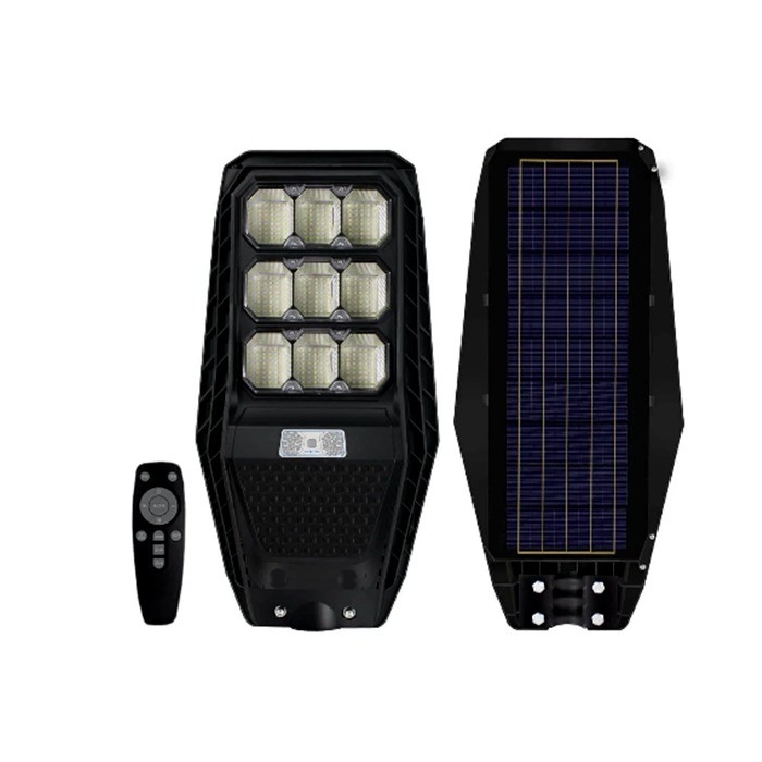 100W Solar LED Street Light ABS Shell With 360 SMD 2835 LEDs And Long-Lasting Battery