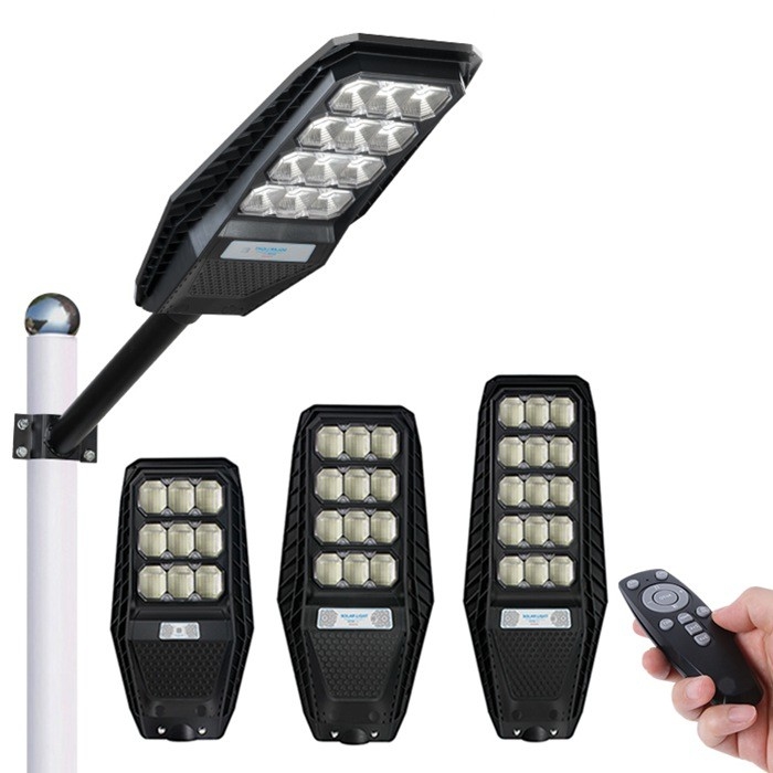 Sensor Remote Control Solar LED Street Light Polycrystalline Silicon Solar Panel 100W 200W 300W ABS 6000K