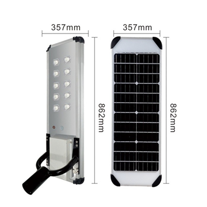 Efficacy 150W LED All In One Solar Street Light 150lm/w Lithium Iron Phosphate Battery