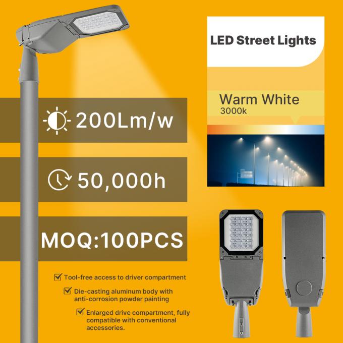 SMD3030 High Lumen AC LED Street Light 50W 70W Light Control System 1